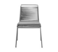 FDB Møbler Silla M20 Teglgård Cord Chair Light grey mixed-stainless steel