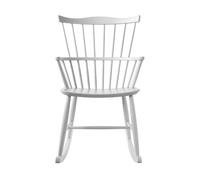 FDB Møbler Silla mecedora J52G Beech white painted
