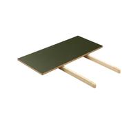 FDB Møbler Tablero de extensión C35L 82×37 cm Linóneo oliva-roble natural con barniz al agua
