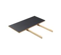 FDB Møbler Tablero extensible C41 82x37 cm dark grey-oak nature lacquered
