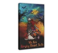 FDBEKPJY Póster de Jack with Sally We're Simply Meant to Be en lienzo para pared, 60 x 90 cm