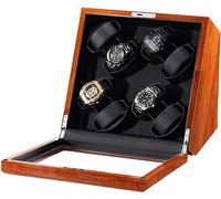 FDBNBJHJE Solid Wood Watch Winder 8 Automatic Watch Winder Box with Quiet Motor Glass Top AC Adapter Battery USB Powered It's so Kind of You