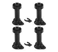 FDBTYJN Juego De Patas para Muebles Pies De Armario De Altura Ajustable, Soporte De 80mm, 100mm Y 120mm for Mesa, Sofá Y Armarios, 4 Uds.(24cm)