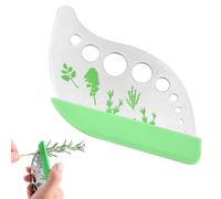 FDCGAS 1 pcs Pelador de Hojas 9 Agujeros Quitador de Hierbas 2 En 1 Separador de Hojas,recogedor verduras,con Protector para Col Rizada Berza Tomillo Albahaca Romero