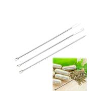 FDCGAS 3 Piezas Espátulas de laboratorio Acero Inoxidable, Espátula de laboratorio, Espátulas Laboratorio, Cuchara de Laboratorio,Micro Cuchara de Acero Inoxidable,para Relleno de Cápsulas