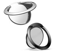 FDCGAS anillo movil - 2 pcs Anillo Soporte para Movil 1,8 mm Ultrafino, Soporte de Dedo para Teléfono Celular de Metal 360° Rotación para Smartphone Tablet