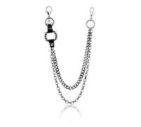 FDCGAS Cadena de Pantalón - 1piezas Cintura de Cadena de Pantalones, Cadena de Pantalones Punk Gótica de Hip Hop de Moda, para Jeans, Cinturón, Billetera y Llaves