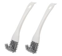 FDCGAS Cepillo Barbacoa - 2 pcs Cepillo de Limpieza de Estufa Multifuncional, Cepillo de Limpieza para Huecos de Cocina, Fregadero, Esquina Muerta, Rejilla de Barbacoa, Cepillo pequeño de Limpieza