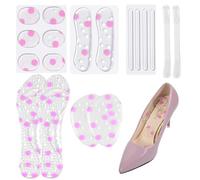 FDCGAS Plantillas zapatos - 18 Pzs Almohadillas de Tacón Alto Almohadilla de Talón Pegatina Almohadillas del Antepié de Gel Autoadhesivas Cojines para Talón Alivio del Dolor - 6 especificaciones