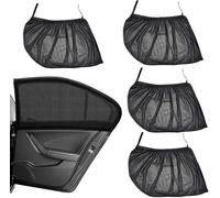 FDCYQW 4 Piezas Parasol Coche Lateral para Peugeot 307 Hatchback 2001-2008, Protector Parabrisas Cortina Ventana Lateral Solar Cortinas,Black