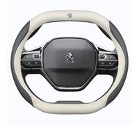FDDTEAS Funda Volante Coche, para Peugeot 208 GT-Line 2019-2024 Transpirable Antideslizante Suave Fundas para Volante de Coche Accesorios Coches Interior,A-D-Form
