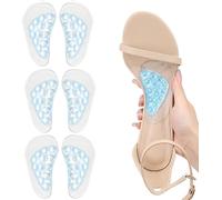 FDEETY 3 Pares Soporte de Arco de Plantilla Alzas Para Zapatos Mujer Plantillas Apoyo Retrocapital Plantillas Gel Mujer Plantillas Hombre Trabajo Plantilla Fascitis Plantar(Transparente)