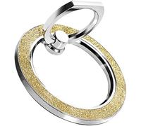 Fdeety Anillo Soporte para Teléfono Móvil con Diseño Elegante Y Brillante Soporte De Metal Resistente Anillo Giratorio 360° Accesorio Universal para Smartphones Y Tablets