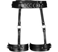 FDEETY Arnés Corporal Ajustable Cinturón Hebilla Metálica Decorativo Accesorio Estilo Punk Gótico Alternativo