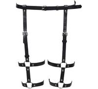 FDEETY Arnés Corporal Ajustable Cinturón Hebilla Metálica Decorativo Accesorio Estilo Punk Gótico Alternativo