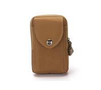 FDEETY Bolsa Cintura Táctica Bolsa de Cinturón para Teléfono Móvil para Herramientas Pequeñas de Multiusos Deportes Senderismo Camping (Vertical-Marrón)