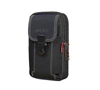 FDEETY Bolsa Cintura Táctica para Teléfono Móvil Funda Cinturón para Herramientas Pequeñas de Multiusos Deportes Senderismo Camping (Vertical-Negro)