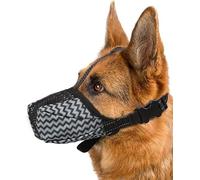 Fdeety Bozal para Perros De Malla Transpirable Ajustable Bozal para Perros Grandes Y Medianos Evita Mordeduras Y Ladridos Bozal Cómodo Y Seguro para Paseos Entrenamiento Y Visitas Al Veterinario
