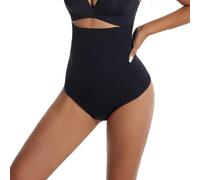FDEETY Braga Faja Reductora Mujer Invisible Fajas Reductoras Sin Costuras Moldeadoras Vientre Plano Adelgazante Pantalon Cintura Alta Invisible Abdomen Shapewear Braguitas Control(Negro,M)