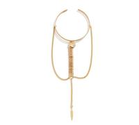 FDEETY Brazalete De Cadena Dorada Para Brazo Pulsera De Estilo Bohemio Joyería Elegante Para Mujer Accesorio De Moda Para Eventos Especiales Brazalete Ajustable Con Diseño Único