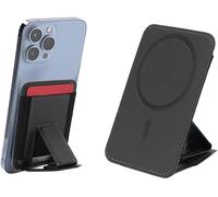 FDEETY Cartera Magnética Plegable Cuero Soporte Teléfono Tarjetero Adhesivo Estructura Triangular Estable Accesorios Móvil Compatible Smartphones