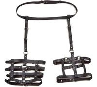 FDEETY Cinturón de cuero ajustable para muslos cinturón de arnés gótico punk para mujeres cinturón de piernas con correas de cuero accesorio de moda alternativa