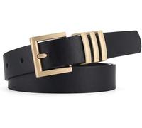 FDEETY Cinturón Elegante Rectangular Hebilla Metálica Decorativa Cuero Sintético Ajustable Mujer Complemento Vestimenta Diaria