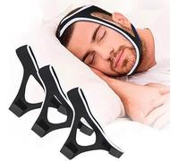 FEDDTY Correa De Barbilla Para Dormir Correa Para Barbilla Anti Ronquidos Cinturón Para Roncar Antirronquidos Para Dormir Apnea Del Sueño Aparato Para No Roncar(Blanco)