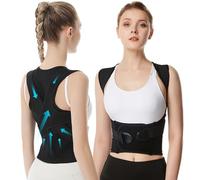 FDEETY Corrector Postura Espalda Ajustable Chaleco Ortopédico Lumbar Soporte Columna Vertebral Hombros Alivio Dolor Talla Xl