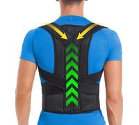 FDEETY Corretor De Postura Nas Costas Corrector De Espalda Hombre Faja Espalda Mujer Dispositivo De Protección De La Espalda Faja Para Espalda Y Columna Corrector Postura Espalda(L)