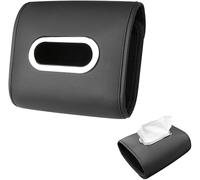 FDEETY Caja Pañuelos Papel Automóvil Caja Porta Pañuelos Coche Visera Organizador Cuero PU Organizador Servilletas Asiento Trasero