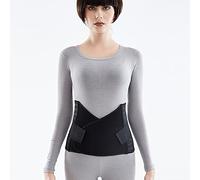 FDEETY Faja Lumbar para Espalda, Cinturon Lumbar Transpirable para Espalda Inferior, Soporte para Ciática, Hernia de Disco, Escoliosis, Negro