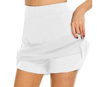 FDEETY Falda Pantalon Mujer Deporte Tenis Padel Plisada Corta Skirt Ropa Deportiva Golf Vestido Pantalón Cintura Alta Elástica Transpirable para Entrenamiento Correr Fitness