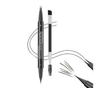 FDEETY Lápiz de Cejas Professional Makeup Impermeable Micro Brow Pencil Dos Lados Lápiz de Cejas Automático Larga Duración a Prueba de Manchas #4
