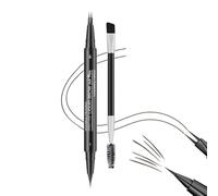 FDEETY Lápiz de Cejas Professional Makeup Impermeable Micro Brow Pencil Dos Lados Lápiz de Cejas Automático Larga Duración a Prueba de Manchas #2