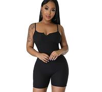 FDEETY Mono Mujer Corto de Una Pieza Mono Deportivo sin Manga Jumpsuit Mono de Yoga Sexy Gimnasio Elegante Casual Jumpsuit