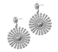 FDEETY Pendientes Colgantes Forma Sol Radiante Textura Metálica Joyería Elegante Estilo Bohemio Accesorios Mujer