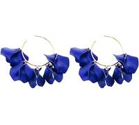 FDEETY Pendientes Mujer Círculo Colgantes Elegante Gota Statement Vintage Florales Exagerada Bohemio Joyería para Niñas Borla Fiesta