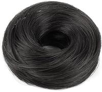 FDEETY Postizos Moño y Coletas con Banda Elástica Extensiones pelo Natural Aporta Volumen y Saturación Crea el Peinado Ideal para Pelucas Mujer(A)