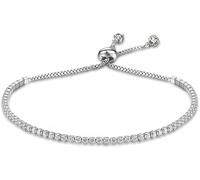 FDEETY Pulsera Ajustable Tenis Brillante Cristales Elegante Joya Femenina Lujo Ajustable Cierre Deslizante Accesorio Mujer