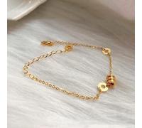 FDEETY Pulsera Mujer de Oro Elegante con Detalles Brillantes Joyería Moderna para Todas las Ocasiones Regalo Ideal para Mujer