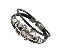FDEETY Pulsera Mujer Escorpión Plata Brazalete Plata Personalizada Pulsera Acero Inoxidable Mujer