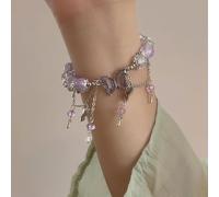 FDEETY Pulsera mujer exquisita diseño de mariposa en plata ideal para ocasiones especiales joyería singularu
