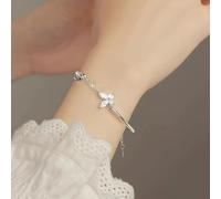 FDEETY Pulsera Mujer Mariposa Plata de Ley 925 con Cristales Swarovski Joyería Elegante para Mujeres Regalos Originales para Mujer Accesorio de Moda para Todas las Ocasiones