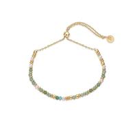 FDEETY Pulsera Mujer Oro 18K con Perlas y Cristales Diseño Elegante y Moderno Joyería de Moda para Todas las Ocasiones Regalo Ideal para Mujeres(Verde)