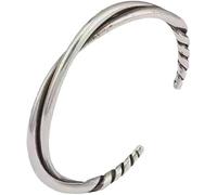 FDEETY Pulsera Trenzada Estilo Minimalista Acero Inoxidable Brazalete Elegante Ajustable Joyería Unisex