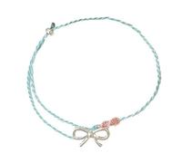 FDEETY Pulsera Trenzada Lazo Plateado Cuerda Ajustable Joyería Artesanal Minimalista Accesorios Juveniles Decoración Muñeca