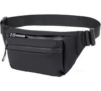 FDEETY Riñonera Deportiva Compacta Ajustable Bolsa Cintura Impermeable Minimalista Unisex Multibolsillos