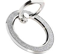 Fdeety Anillo Soporte para Teléfono Móvil con Diseño Elegante Y Brillante Soporte De Metal Resistente Anillo Giratorio 360° Accesorio Universal para Smartphones Y Tablets