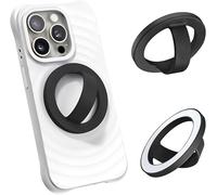 FDEETY Soporte Anillo Magnético Silicona Líquida Teléfono Móvil Agarre Rotación 360° Compatible Smartphones Tablets